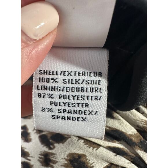 Diane Von Furstenberg DVF Sz 4 Animal Print Silk Dress, 3/4 Length Sleeve A60 - Picture 11 of 11